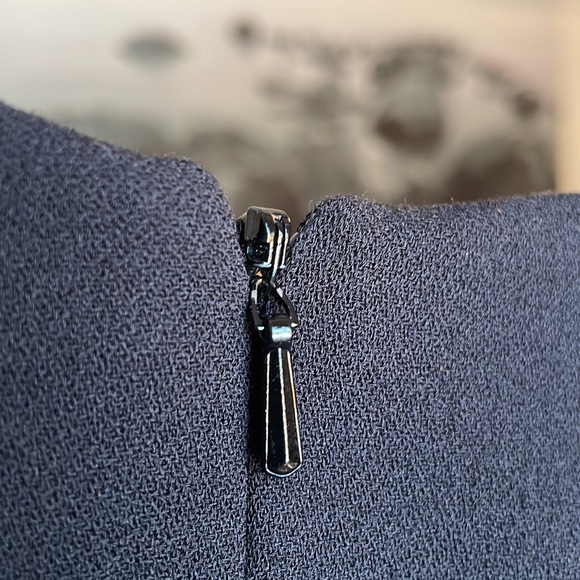 L.K.Bennett Black Davina Cap Sleeve Sheath Dress Size 2 - Picture 5 of 16